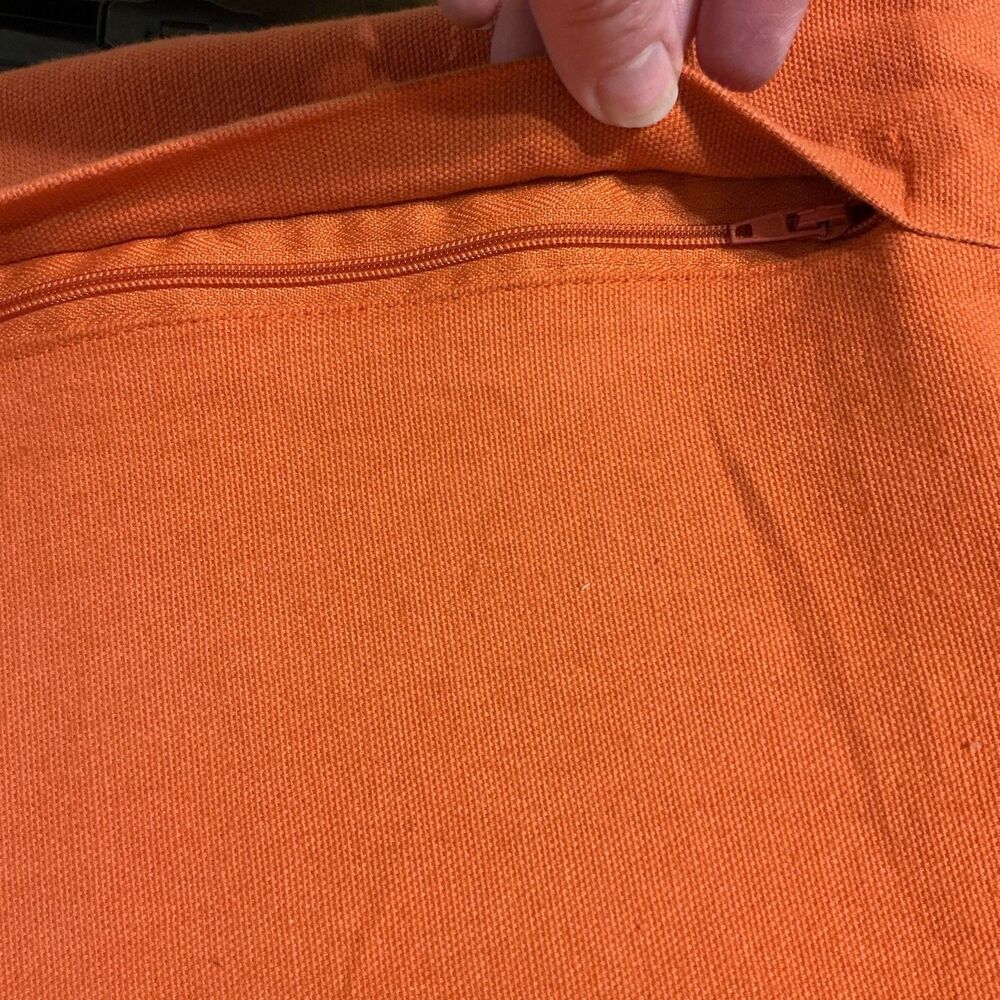 Tommy Bahama Home Cross Weave Canvas Mango Pillow Cover 19 X 19 - See Pics - Picture 4 of 9